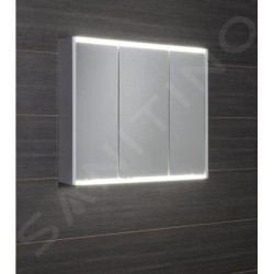 Sapho Batu - Armoire miroir avec éclairage LED, 800x710x150 mm, blanc 1141131