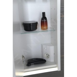 Sapho Batu - Armoire miroir avec éclairage LED, 800x710x150 mm, blanc 1141131