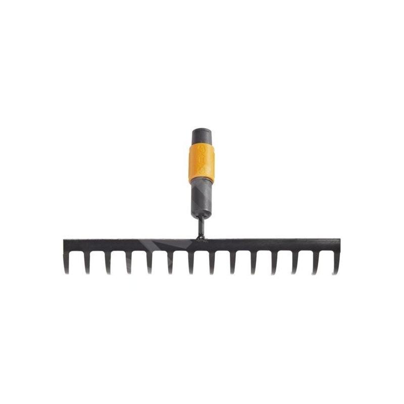 FISKARS Outils de jardinage - Râteau à feuilles, QuikFit, sans manche 1000653