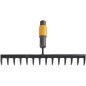 FISKARS Outils de jardinage - Râteau à feuilles, QuikFit, sans manche 1000653