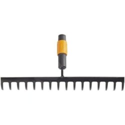 FISKARS Outils de jardinage - Râteau à feuilles, QuikFit, sans manche 1000654