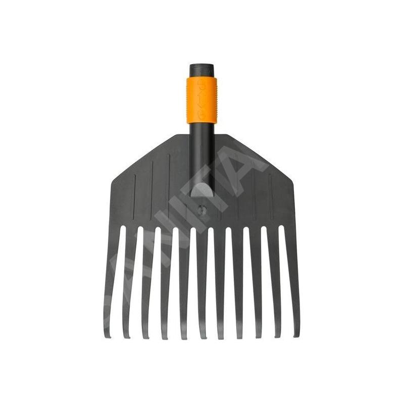FISKARS Outils de jardinage - Râteau à feuilles, taille S, QuikFit, sans manche 1000659