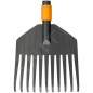 FISKARS Outils de jardinage - Râteau à feuilles, taille S, QuikFit, sans manche 1000659