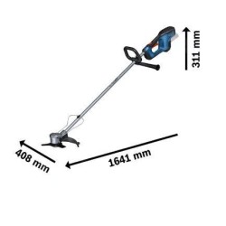 Bosch Outils de jardinage - Coupe-bordure sans fil 18V, largeur de coupe 33 cm, sans batterie ni chargeur 06008D1000