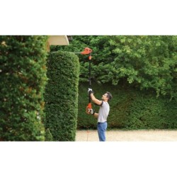 BLACK+DECKER Outils de jardinage - Taille-haie télescopique 51 cm, 550 W PH5551-QS