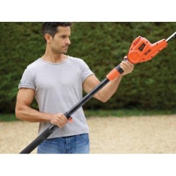 BLACK+DECKER Outils de jardinage - Taille-haie télescopique 51 cm, 550 W PH5551-QS
