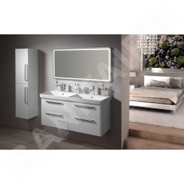 Sapho Theia - Armoire 350x1400x300 mm, 2 portes, blanc TH350-3030