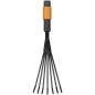 FISKARS Outils de jardinage - Râteau à feuilles, QuikFit, sans manche 1001412