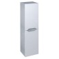 Sapho Wave - Armoire 350x1400x300 mm, 2 portes, blanc/chêne argenté WA245-3011