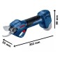 Bosch Outils de jardinage - Sécateur sans fil 12V, 2 batteries 3.0 Ah, chargeur 06019K1021