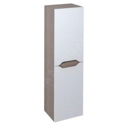 Sapho Wave - Armoire 350x1400x300 mm, 2 portes, blanc/mali wenge WA245-3021
