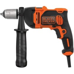 BLACK+DECKER Outillage - Perceuse à percussion 850 W, avec accessoires BEH850K-QS