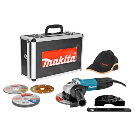 Makita Outillage - Meuleuse d'angle 125 mm, 720 W, avec accessoires GA5030RSP2