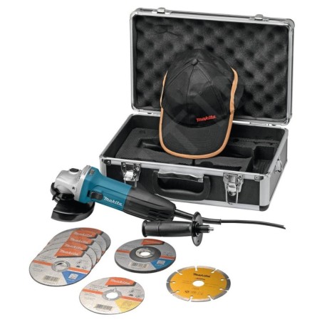 Makita Outillage - Meuleuse d'angle 125 mm, 720 W, avec accessoires GA5030RSP2
