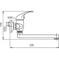 Novaservis Metalia 55 - Mitigeur de lavabo, chrome 55076,0