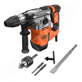 BLACK+DECKER Outillage - Combiné perforateur et marteau perforateur 1250 W BEHS03K-QS