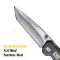 Caterpillar Outils - Couteau de poche pliant avec lame de type Tanto CT980047