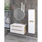 Sapho Wave - Armoire 400x1400x200 mm, 2 portes, blanc WA250-3030