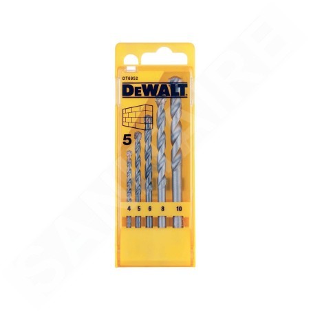 DeWALT Accessoires - Jeu de forets à béton, 5 pièces DT6952