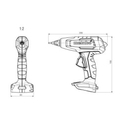 Metabo Outillage - Pistolet thermofusible AKU 18V, sans batterie 600797840