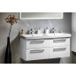 Sapho Theia - Meuble double vasque 1160x500x442 mm, 4 tiroirs, blanc TH120-3030