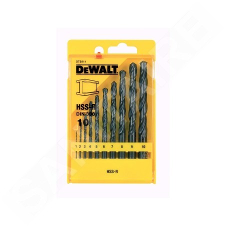 DeWALT Accessoires - Jeu de 10 forets à métaux DT5911