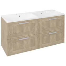 Sapho Amia - Meuble double évier 1195x600x450 mm, chêne Texas AM120-2020
