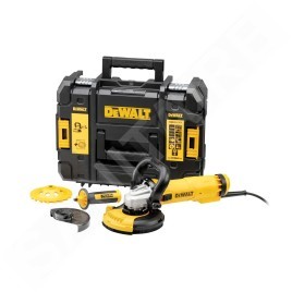 DeWALT Outillage - Meuleuse d'angle 125 mm, 1200 W, avec accessoires DWE4217KT