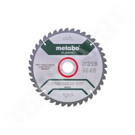 Metabo Accessoires - Lame de scie circulaire Precision Cut Wood - Classic, 216 x 30 mm Z40 628060000