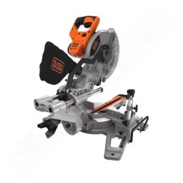 BLACK+DECKER Outillage - Scie à onglet radiale 1500 W BES701-QS