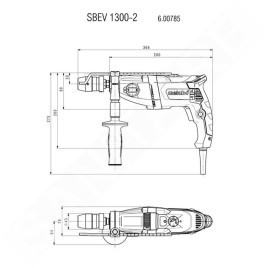 Metabo Outillage - Perceuse à percussion 1300 W 600785500