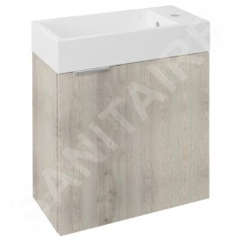 Sapho Latus - Meuble lavabo 495x500x250 mm, chêne Mocca LT410-1212