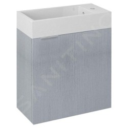 Sapho Latus - Meuble lavabo 495x500x250 mm, chêne argenté LT410-1111