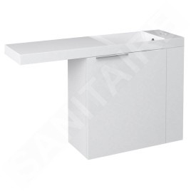 Sapho Latus - Meuble lavabo 500x500x220 mm, droite, blanc LT610-3030