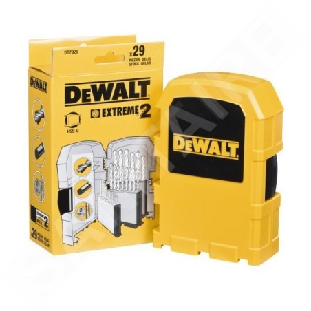 DeWALT Accessoires - Set de forets à métaux Extreme 2 HSS-G 29 pièces DT7926