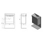 Sapho Latus - Meuble lavabo 510x500x280 mm, blanc LT080-3030