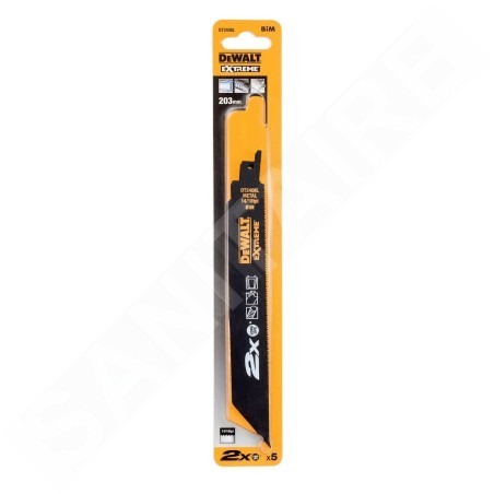DeWALT Accessoires - Lames de scie sabre pour métaux, 203 mm, 5 pcs DT2408L