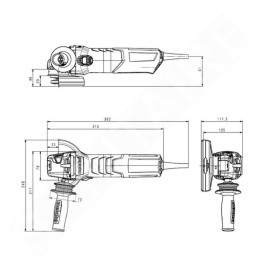 Metabo Outillage - Meuleuse d’angle 125 mm, 1700 W 600515000