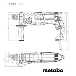Metabo Outillage - Marteau combiné 850 W 601710500