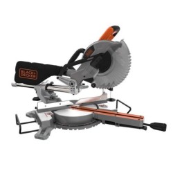 BLACK+DECKER Outillage - Scie à onglet électrique avec déplacement 1600 W BES700-QS