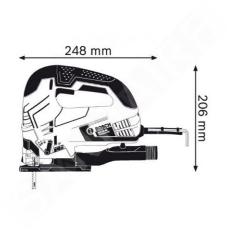 Bosch Outillage - Scie sauteuse 650 W 060158F000