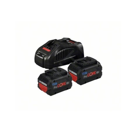 Bosch Accessoires - Set chargeur 8A, 2 batteries 18 V 5,5 Ah 1600A0214C