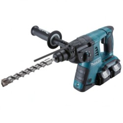 Makita Outillage - Perforateur-burineur sans fil 18V, 2 batteries 5.0 Ah, chargeur DHR263PT2J