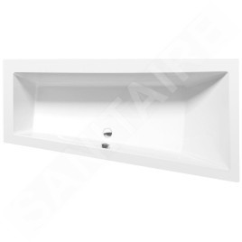 Polysan Baignoires - Baignoire asymétrique Andra R, 1800 x 900 x 450 mm, blanc 78771