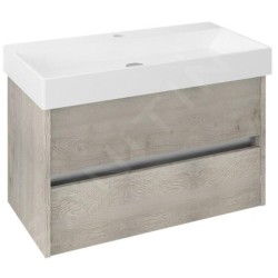 Sapho Nirona - Meuble-vasque 820x515x430 mm, chêne Mocca NR085-1212