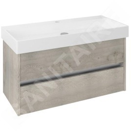 Sapho Nirona - Meuble-vasque, 950x515x430 mm, chêne Mocca NR100-1212