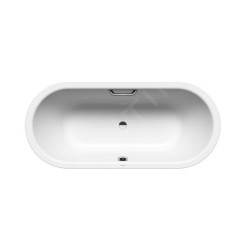 Kaldewei Ambiente - Baignoire Classic Duo Oval 113, 1700x750 mm, avec trous pour les poignées, antidérapante sur toute la