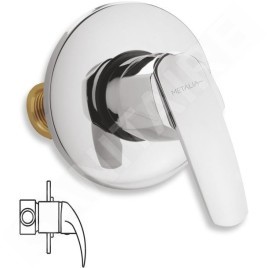Novaservis Metalia 56 - Robinetterie de douche encastrée, chrome 56050,0