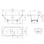Kaldewei Ambiente - Baignoire rectangulaire Classic Duo 107, 1700x750 mm, antidérapante, blanche 290730000001