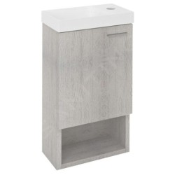 Sapho Latus - Meuble lavabo, 300x530x165 mm, porte, chêne polaire LT711-1010